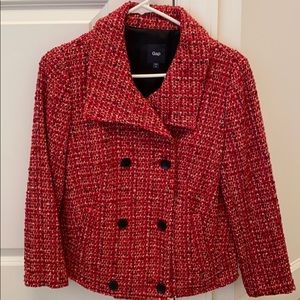 GAP Red Tweed Jacket, Size Small, Never Worn
